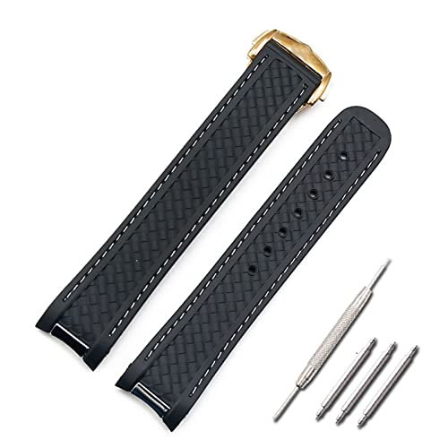 Bracelet silicone 20 mm boucle papillon compatible montre Hippocampus 300 AT150