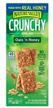 Vista 2 de Nature Valley - Barras de granola crujientes de avena y miel, 2 unidades49 quilates, paquete de 4