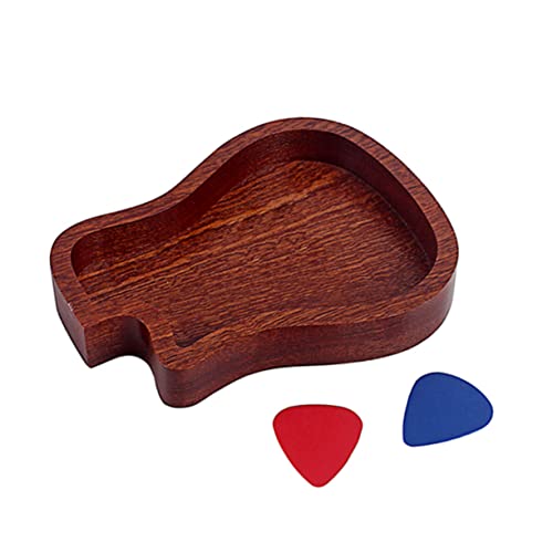 Toddmomy Guitar Pick Case Cool Guitar Picks Guitar Holder Pick Holder Guitar Picks Case Guitar Plectrum Holder Accessories Bass Picks Guitar Pick Storage Container Acoustic Brown
