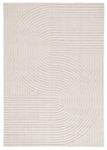 SAFAVIEH South Hampton Collection Area Rug - 6' x 9', Ivory, Handmade Wool, Ideal for The Living Room, Dining Room, Bedroom (SHA301A-6)