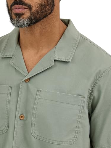 Wrangler Authentics Men's Short Sleeve Camp Shirt3