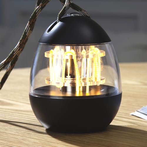 PAemporium Baby Night Light with Stepless Dimming, Eye-Friendly LED, Compact and Portable for Kids, Nursery, Bedroom, or Camping (Black)