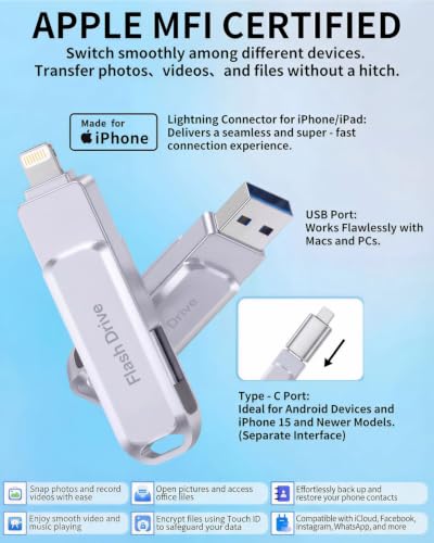 Qemoa MFi 512GB Photo Stick