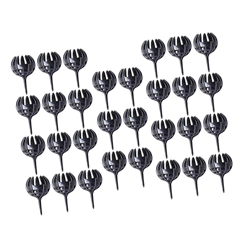 DOITOOL Scatole Di Fertilizzante Per Bonsai e Cestini Per Fertilizzanti Da Piantare, 30 Pezzi Nero Grande, Protezione Da Vento e Animali Per Piante, Uso Per Bonsai e Piccole Piante Da Giardino