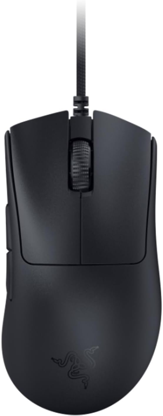 Product image of Razer DeathAdder V3 Wired Gaming Mouse: 59g Ultra Lightweight - Pro 30K Optical Sensor - Gen-3 Fast Switches - 8K Hz HyperPolling - 6 Programmable Buttons - Ergonomic - Speedflex Cable - Black