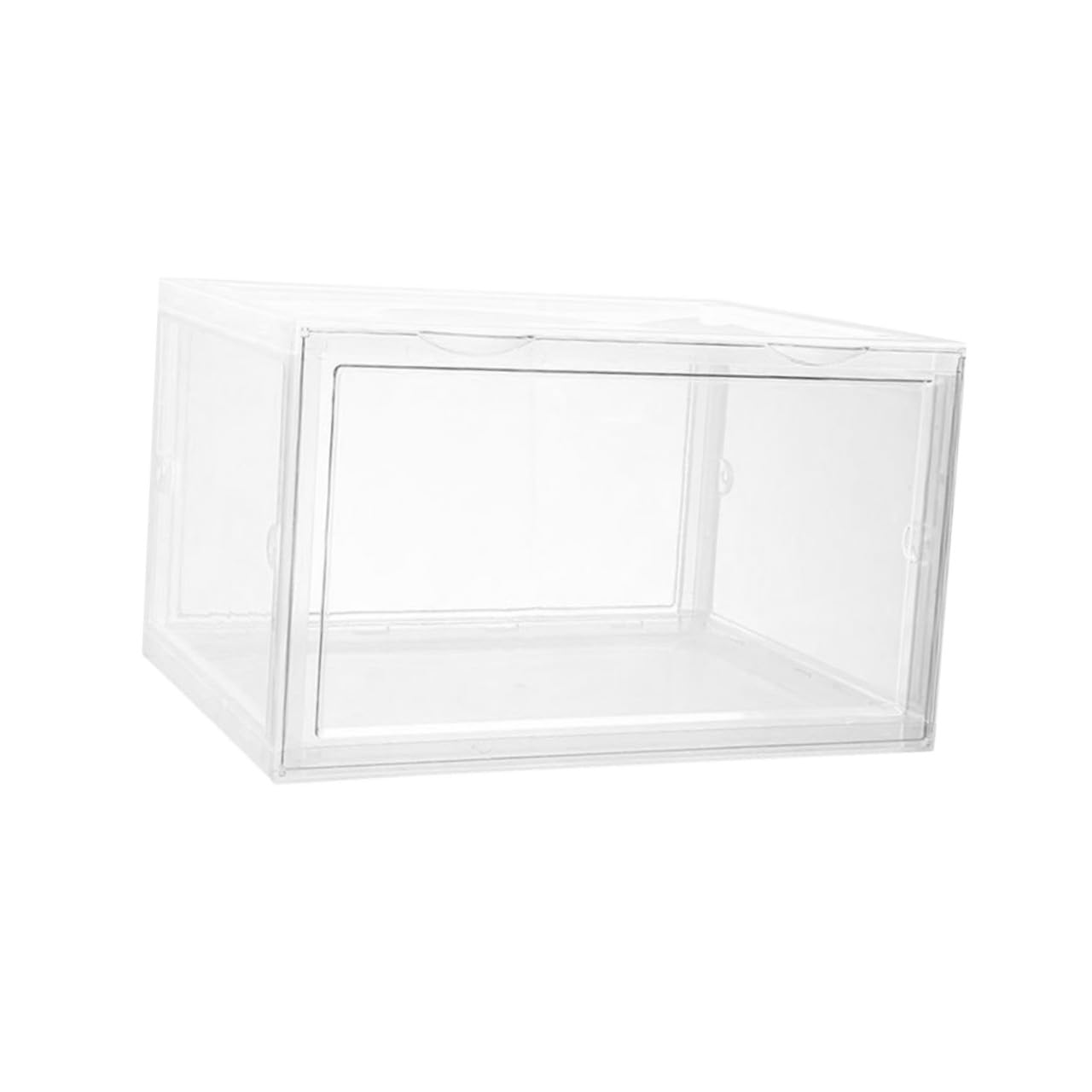 LABRIMP Boîte à Chaussures Transparente en Pp, Rangement Empilable Boucle