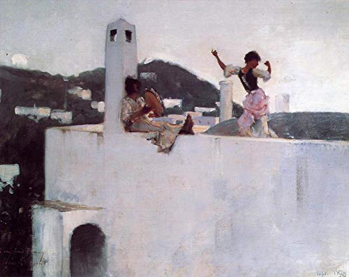 Huile sur toile Capri John Singer Sargent pour remplacer les impressions sans âme