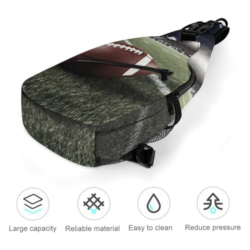 Mochila tipo sling deportiva blanca para senderismo casual miniatura 5