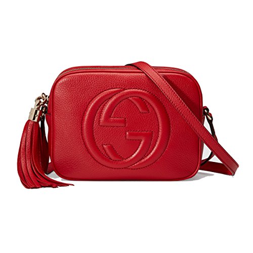 Gucci Soho Leather Disco Bag Red