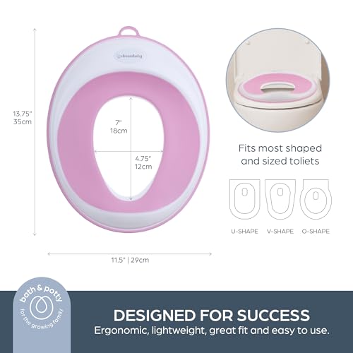 Dreambaby Potty Training Toilet Seat, Easy Fit Toddler Toilet Seat Cover, Anti-Slip for Boys and Girls, Lightweight and Portable Travel Potty