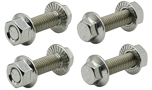 Dsnaduo Stainless Steel Flange Screws, Flange Bolts, Exhaust Manifold Hardware Kit (Bolts&Nuts) M10X1.5-35mm (4-Pack)