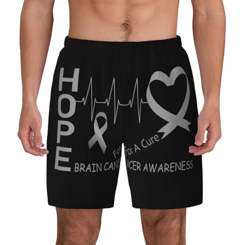 Guatemala Flag Central America Eagle Mens Swim Trunks with Compression Liner 2 in 1 Quick Dry Bathing