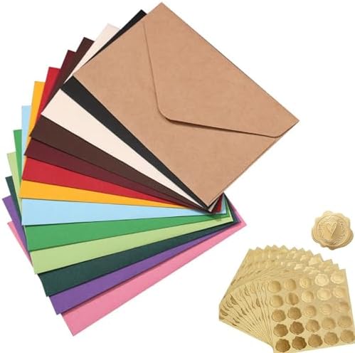 10 Retro Briefumschläge Mit Schleife - Kraftpapier Umschläge 20x11 Cm In Rot