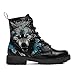 coolcustomize Wolf Graphic Combat Boots, Fashion Lace-Up Ankle Boots for Men Women Casual Hiking Work Punk Platform Booties