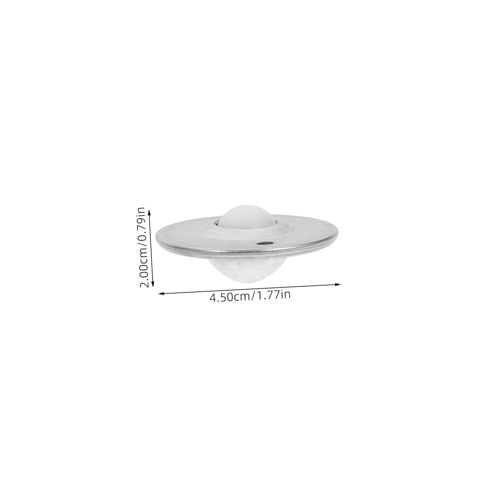 SOLUSTRE 12pcs Ball Casters Ball Bearing Nylon Roller Wheel Flying Saucer Ball Small Appliance Accessories Roller Ball for Furniture Replacement Universal Wheel Ball Steel Silver