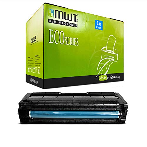 Toner bleu 407717 pour Ricoh SP C252dn aux pigments cyan haute précision