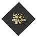 Veronica 40th Birthday Black and Gold Cocktail Napkins Making America Great Since 1979 Decoration Party Supplies 50 Pack 4.9"x 4.9" Party Napkins