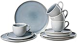 Für 4 Personen Kaffeeservice Skagen Stone, 12-teilig, Graublau