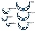 Accusize Industrial Tools 0-150 mm Precision M-Type Metric Outside Micrometer 6 Pc Set, Eg00-9150