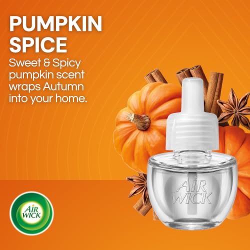 Air Wick Plug-In Scented Oil Refills, Pumpkin Spice, Fall Decor, 6 Count - image 2