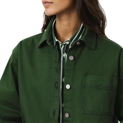 Lacoste Women's Relaxed Fit Denim Overshirt2