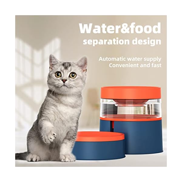 Richcatty Bauhaus Style Food and Water Bowls Set for Cats and Dogs, Patented Hidden Automatic Water Supply Tank, Modular Construction Food Bowl with 34oz Large Water Storage (Morandi Yellow/Green) Richcatty Bauhaus Style Food and Water Bowls Set for Cats and Dogs, Patented Hidden Automatic Water Supply Tank, Modular Construction Food Bowl with 34oz Large Water Storage (Morandi Yellow/Green)