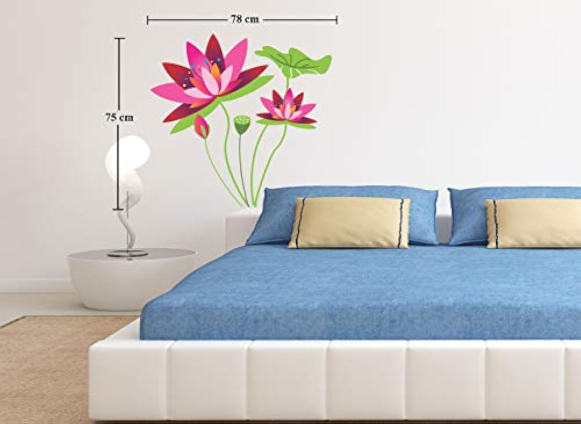 Beautiful Lotus Flower Wall Sticker