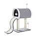 Flashing Albero dei Gatti Tiragraffi Scala Torre Condominio Tavolo da Gioco Gioco Casa dei Gatti Nido con Piattaforma per Saltare Le Palle Grigio