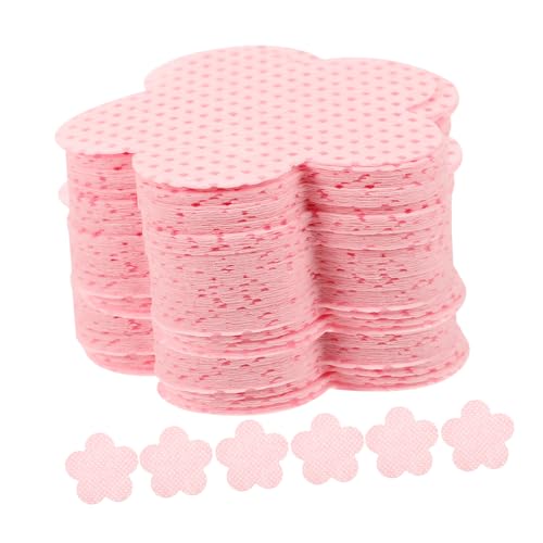 Mikinona 200 Sheets Lint- Nail Polish Remover Pads Soft Cotton Non-shedding Heart-shape Design Home Salon Use