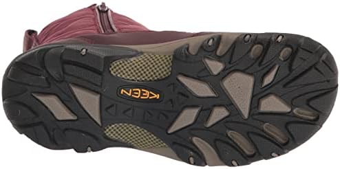 KEEN Women's Betty Boot Pull On Waterproof Insulated Snow, Burgundy/Black, 10 | Image 3