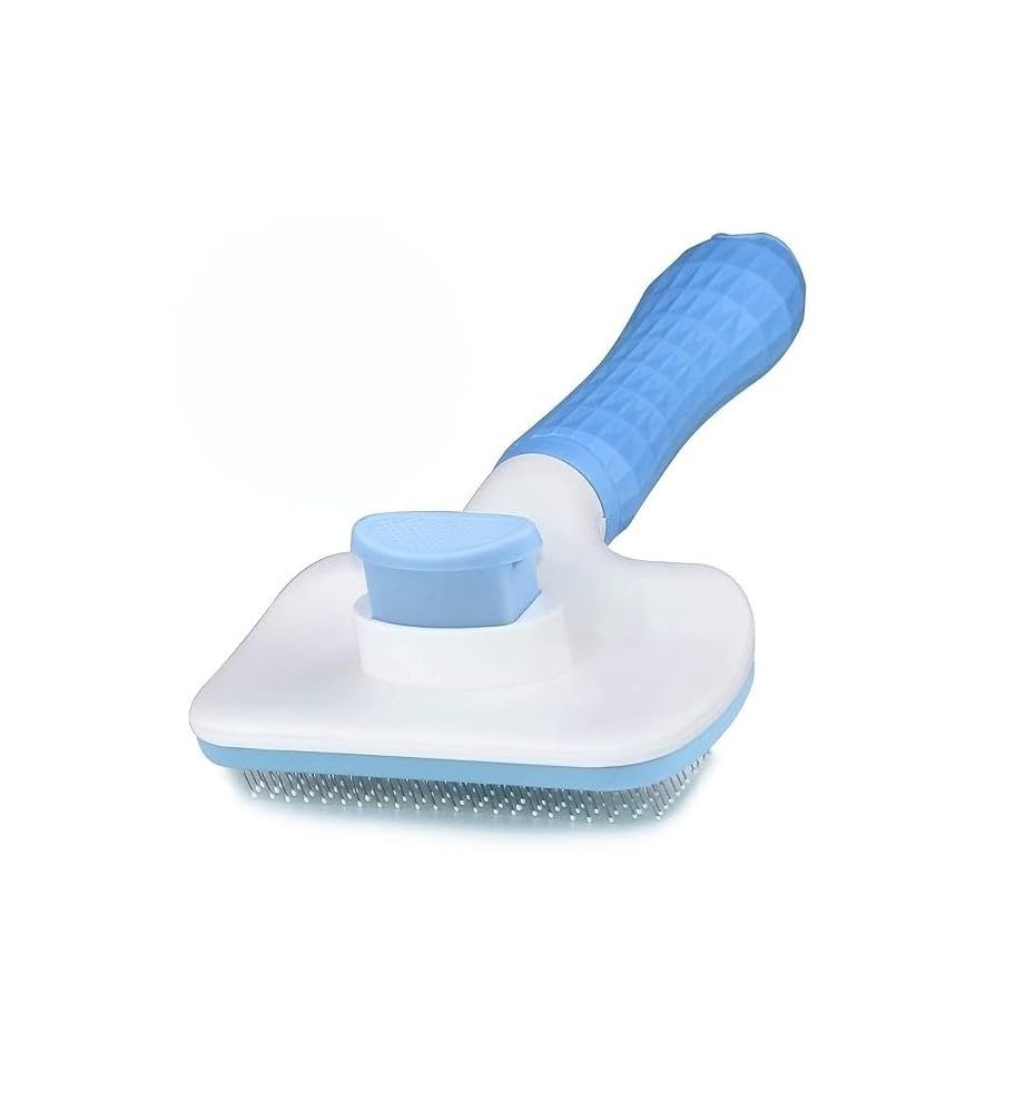 FORPET Dogs and Cats Shedding Brush|Self Grooming Hair Comb for Shedding|Puppies Cleaning Slicker Brush for Dogs and Cats - Easy to Remove Loose Undercoat, Mat and Tangled |Rectangular |BLUE (B0D7SMM3NY) Amazon Price History, Amazon Price Tracker