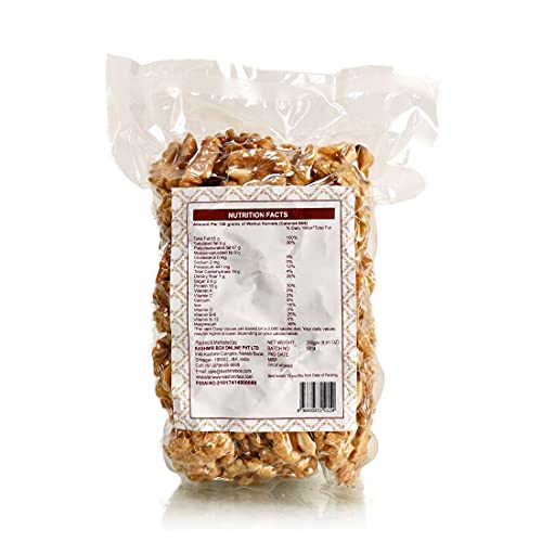 Koshur Kashmiri Walnut Kernels Snow White Half Milky 750g (250g*3), Pure & Natural Akhrot, High in Protein, Vitamins, Omega 3 Fatty Acids, Premium Dry Fruits and Nuts