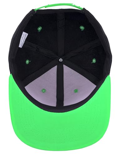 Image of Gelante Plain Blank Flat Brim Adjustable Snapback Baseball Caps Wholesale LOT 12 Pack
