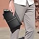 Eshow Handgelenktasche Herren, Handtasche klein, Geldbörsentasche aus PU Leder, Clutch Tasche mit Kartenfach Herrenhandtasche für Reisen, Arbeit, Alltag, Blau