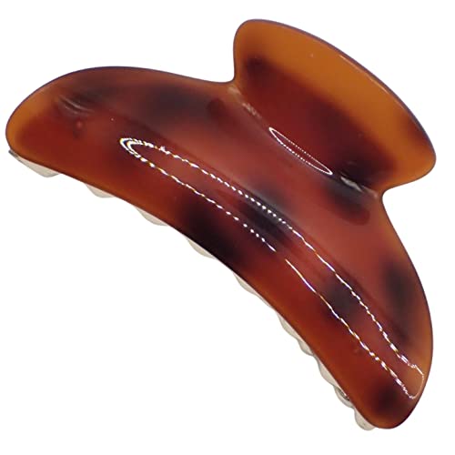 Topkids Accessories 9cm Glossy Acrylic Detailed Hair Clamp, Hair Clips for Women Clamp Claw Clips for Women & Girls