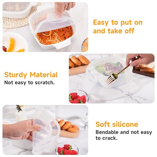 2PCs Silicone Lids for Corningware A-1-B | A-1.5-B Casserole Dish, Dishwasher&Freezer Safe (Container NOT Included) - Thumbnail 5