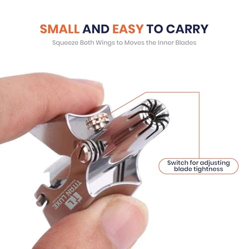 Image of Stainless Steel Manual Nose Hair Trimmer for Men and Women | Manual Nose and Ear Hair Trimmer | Nose Clippers, 360 Rotating Hair Trimmers | Washable Nosehair Remover - Pack of 3