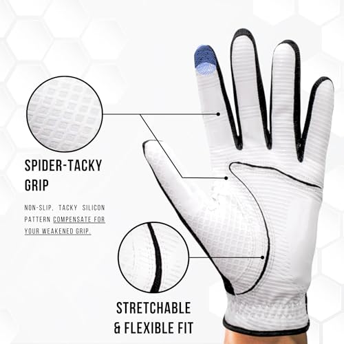 Copper Tech DE-YDJS-0319-4547 Men'S Golf Gloves (2 Pack) - Crafted With 100% Aaa Synthetic Leather thumb #2