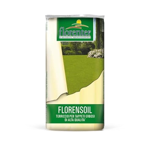 Substrato tappeti erbosi Florensoil Terriccio di alta qualità per semina e rigenerazione di manti erbosi sacco da 50 litri Vivaio di Castelletto