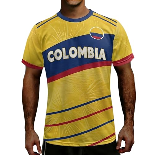 Camiseta de fútbol para hombre, manga corta, cuello redondo, camiseta de entrenamiento, transpirable, malla de verano, ligera de secado rápido, camiseta de equipo absorbente del sudor