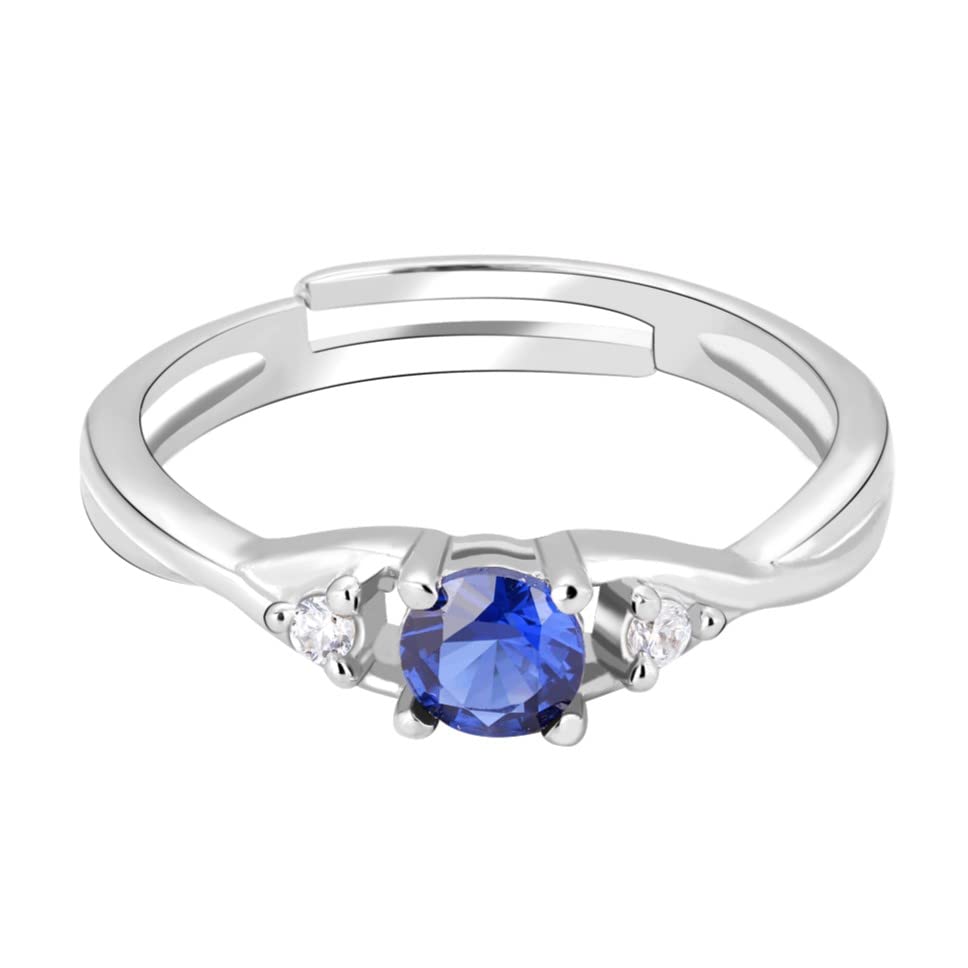 GIVA 925 Silver Besotted By Blue Ring, Adjustable | Gifts for Women and Girls | With Certificate of Authenticity and 925 Stamp | 6 Months Warranty* (B0C319ZTT2) Amazon Price History, Amazon Price Tracker