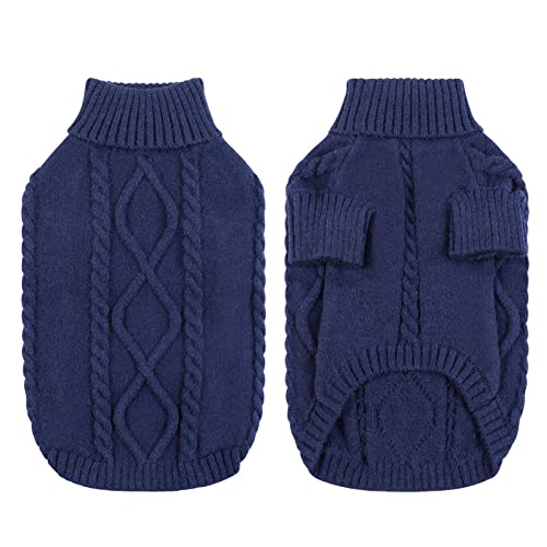 Image of Queenmore Small Dog Sweater for Small Dogs Boy, Winter Dogs /Cats Pullover