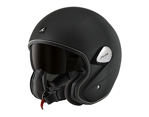 SHARK Casque Jet Heritage, Noir Mat, Taille L