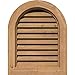 Ekena Millwork GVWRT32X3000SFUWR Round Top Gable Vent Gable Vent, 32"W x 30" (37"W x 35"H Frame Size), Western Red Cedar, Unfinished
