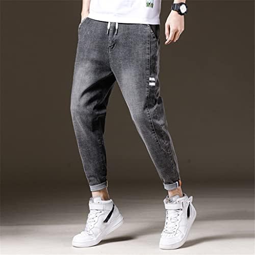 Print Denim Trousers Harem Pants 