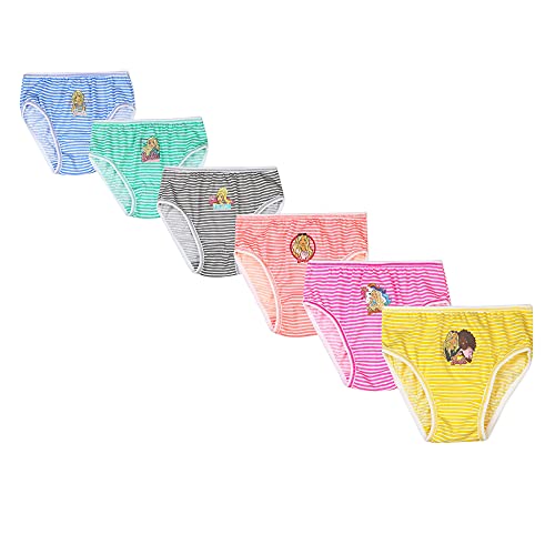 Image of Red Rose Kids Girls Cotton Printed Panty Pack of 6-Assorted