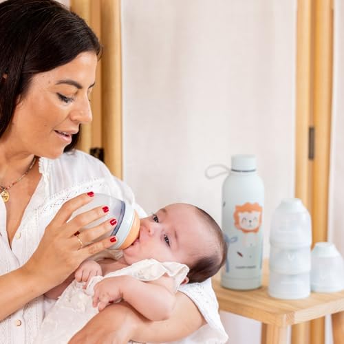 Miniatura 8 de Happymami, Pack De Biberón Personalizable Con La Forma De Tu Pecho Termo De Liquidos, Set De Alimentación Para Tu Bebé, Sin Bpa, Doble Sistema Anticólicos, Fácil Limpieza, Apto Para Lavavajillas
