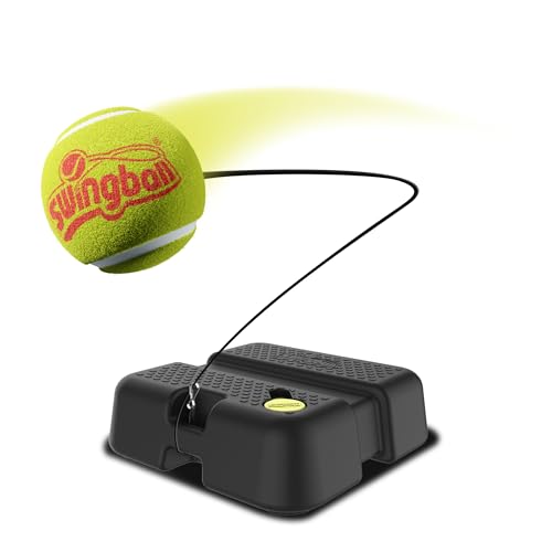 Swingball Pro All Surface Reflex - Entrenador de Tenis con Pelota de Tenis Real y Bate de pádel de Potencia, Cable de Retroceso, Base para Todas Las Superficies, práctica de Tenis Individual, para