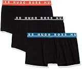  BOSS Herren Trunk Uni Logowaistband Boxershorts, Mehrfarbig (Open Miscellaneous 993), Medium (Herstellergröße: M) (3er Pack)