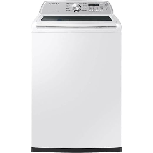 4.7 cu.ft. Large Capacity Smart Top Load Washer with Active WaterJet in White